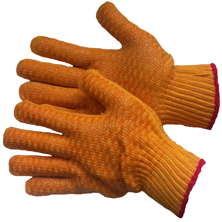 Перчатки "КРИС-КРОС" лимонно-чёрный (УТ4340)