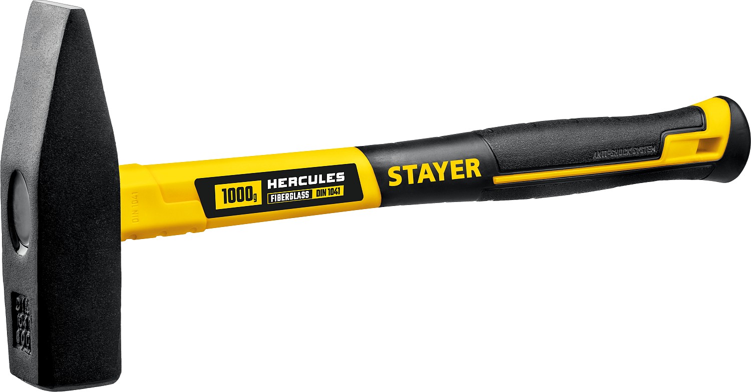 Молоток слесарный 1000г. STAYER Hercules  (двухкомпонентная, фибергласовая рукоять20050-10) (УТ7742)