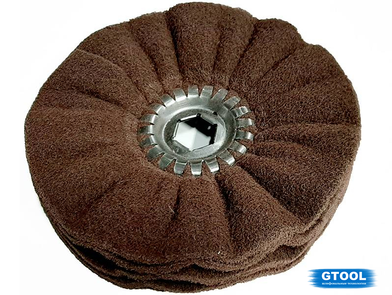 Сладчатый круг из нетканного материала GTOOL d200 Р180 арт.11320 (НФ-2607)