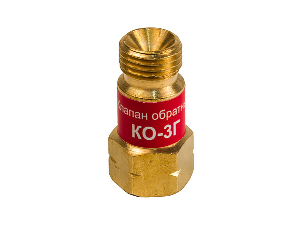 Клапан обратный КЕДР КО-3-Г (пропан/ацетилен) (на вход резака/горелки) М16*1.5LH (УТ6453)