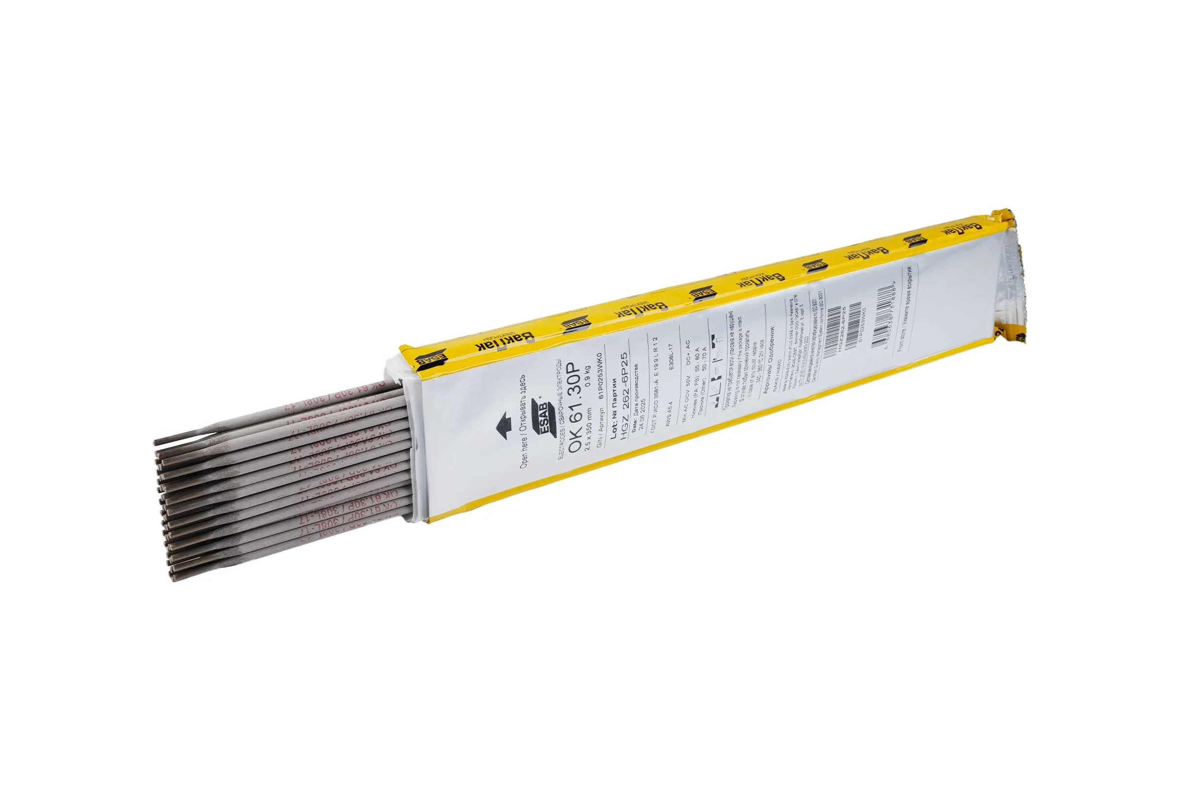 Сварочный электрод ESAB OK 61,30Р д. 2,5х350  VP (1.8 кг) (НФ-2626)
